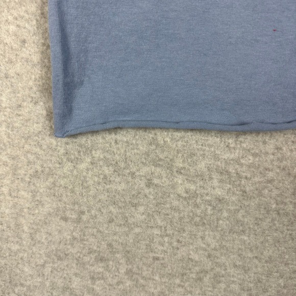 Carhartt Women's Loose Fit T Shirt Blue Pocket Tee Size L ** Cropped ** - Picture 6 of 8